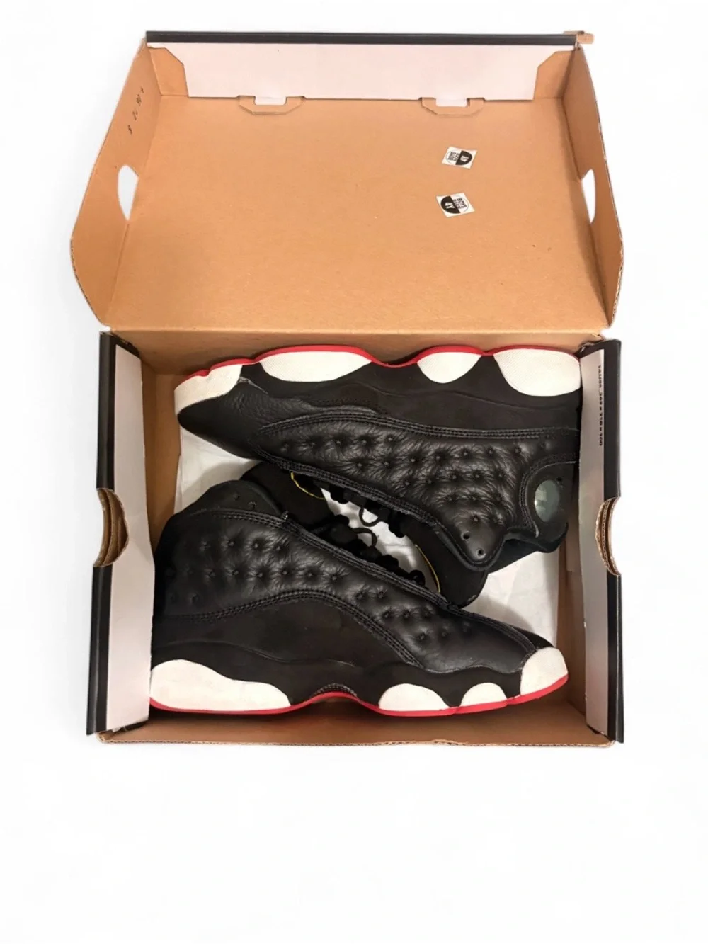 Jordan Kids Black, White and Red High-Top Sneakers